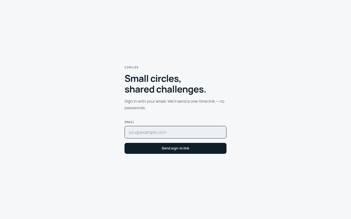 Screenshot of Circles